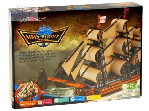 Puzzle 3D statek HMS VICTORY okręt morski ZA1785