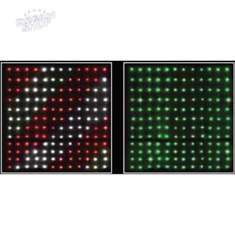 LAMPKI CHOINKOWE KURTYNA ŚWIETLNA ZEW/WEW 400 LED RGB 200X200CM Z PILOTEM MULTIKOLOR