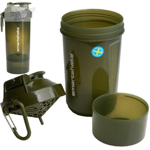 BIDON FITNESS SMARTSHAKE O2GO 800ML ARMY GREEN PURE 2 IMPROVE