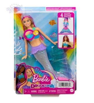 Barbie Malibu. Syrenka migoczące światełka