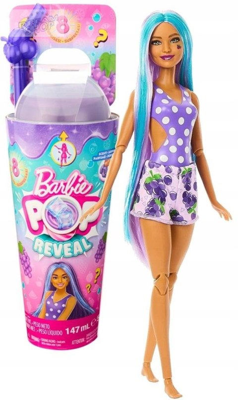 Barbie Pop Reveal Winogronowa lemoniada HNW44