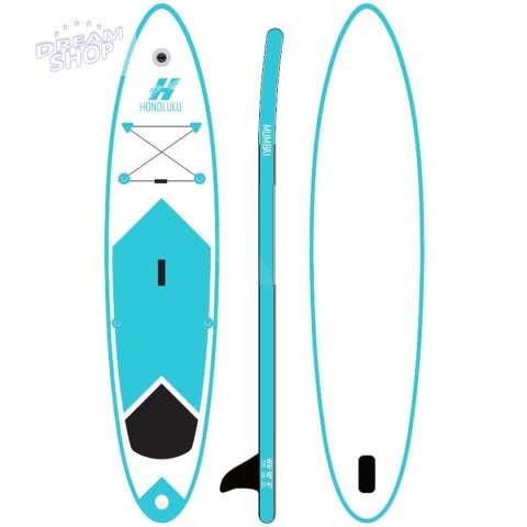 ZESTAW DESKA SUP 150KG DMUCHANA HONOLULU 320x76x15CM NIEBIESKA