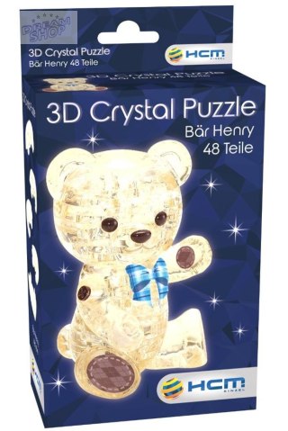 Crystal puzzle Miś Henry brązowy