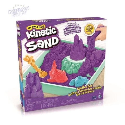 Kinetic Sand - Piasek z foremkami fioletowy Kinetic Sand - Piasek z foremkami fioletowy
