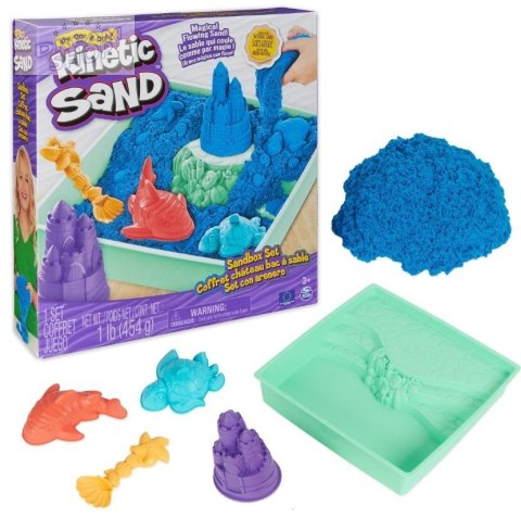 Kinetic Sand - Zestaw Piaskownica niebieski