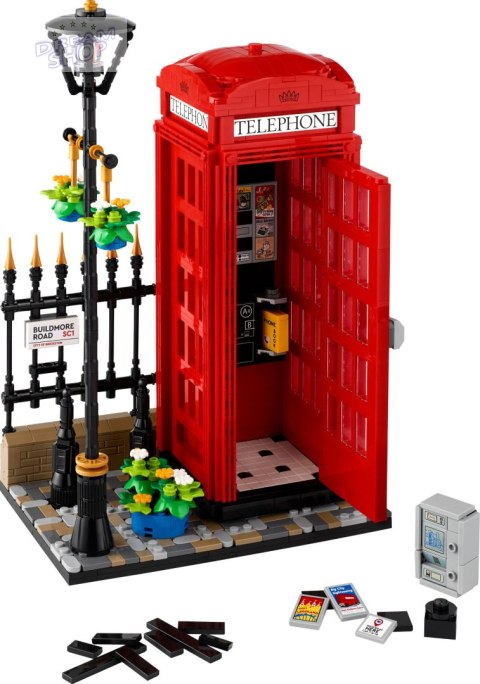 LEGO 21347 Ideas Czerwona londyńska budka telef