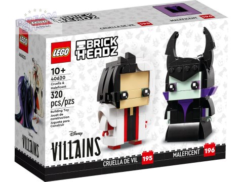 LEGO 40620 BrickHeadz Cruella i Diabolina