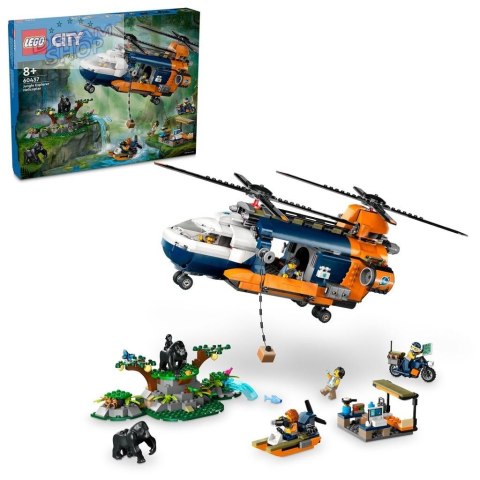 LEGO(R) CITY 60437 Helikopter badaczy dżungli w bazi