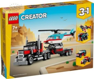 LEGO(R) CREATOR 31146 Ciężarówka z platformą i hel..