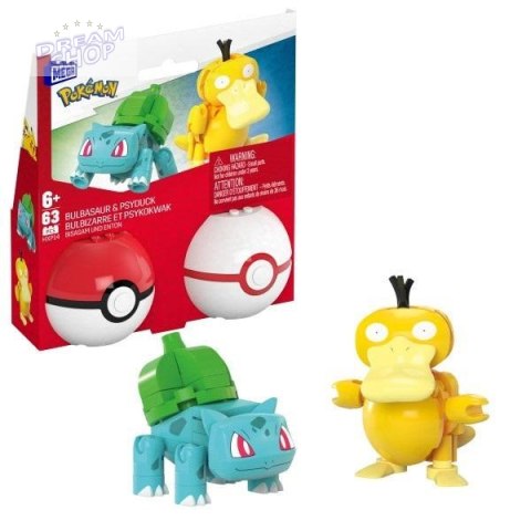 Mega Pokemon Pokeball Bulbasaur i Psyduck HXP14