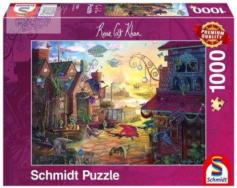 Puzzle 1000 Rose Cat Khan, Smocza poczta