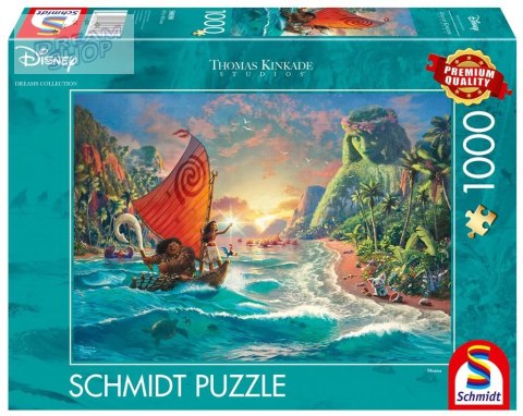 Puzzle 1000 Thomas Kinkade, Vaiana: Skarb oceanu