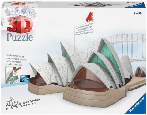 Puzzle 3D 216 Budynki nocą: Opera w Sydney