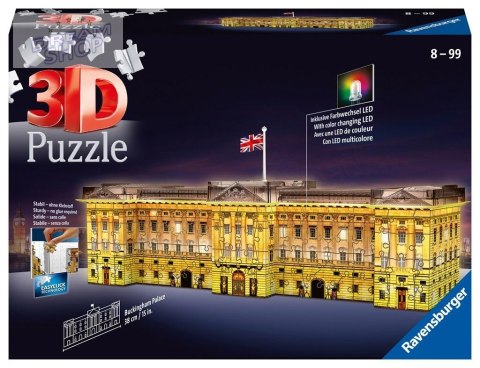 Puzzle 3D Budynki nocą: Pałac Buckingham