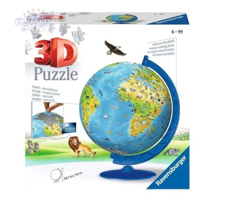 Puzzle 3D Globus po angielsku 180 elementów