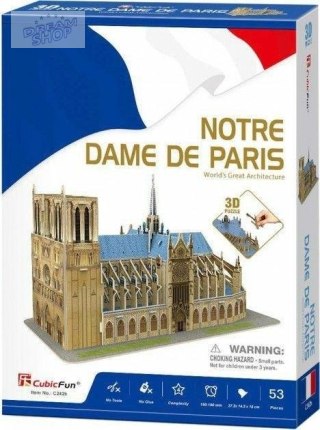 Puzzle 3D Katedra Notre Dame - wersja 2018