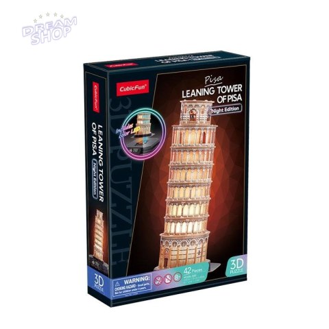 Puzzle 3D Krzywa wieża w Pizie LED