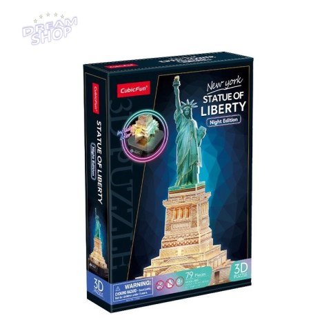 Puzzle 3D Statua Wolności LED