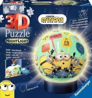 Puzzle 3D Świecąca kula: Minionki