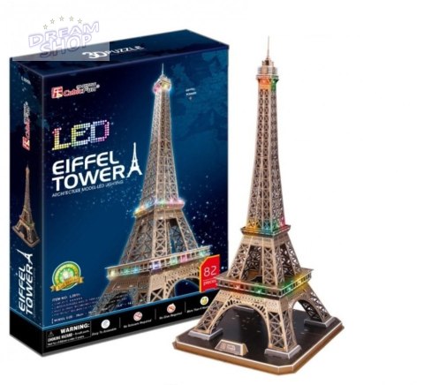 Puzzle 3D Wieża Eiffel'a LED