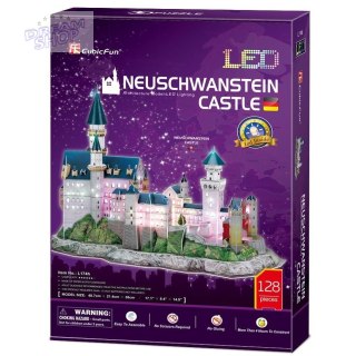 Puzzle 3D Zamek Neushwastein LED