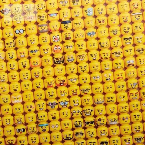 Puzzle LEGO Minifigure Faces (1000 elementów)