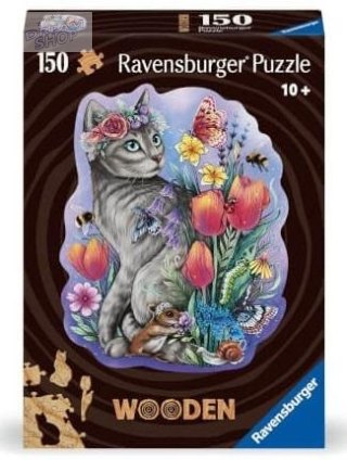 Puzzle drewniane 150 Kot