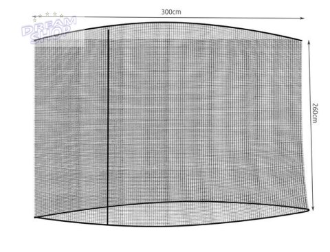 Moskitiera do parasola ogrodowego 3m - czarna