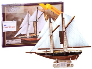 Puzzle 3D statek żaglowiec BLUENOSE 80 ele ZA2906