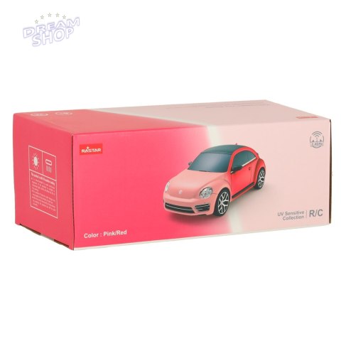 Samochód zdalnie sterowany Rastar 76200-4 Volkswagen Beetle-UV 1:24 różowy