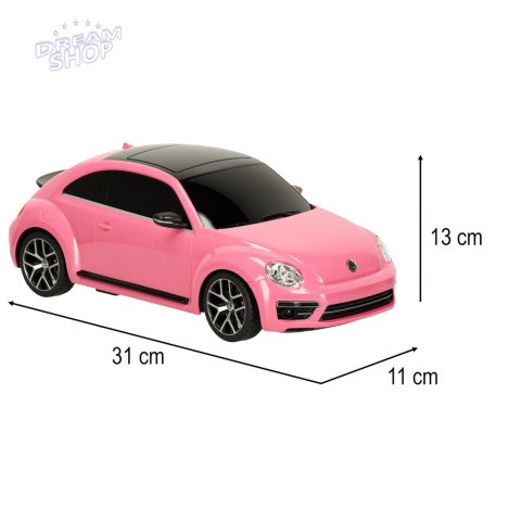 Samochód zdalnie sterowany Rastar 78000 Volkswagen Beetle 1:14 różowy