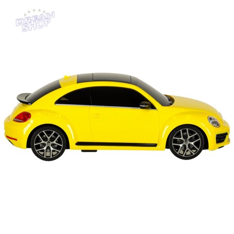 Samochód zdalnie sterowany Rastar 78000 Volkswagen Beetle 1:14 żółty