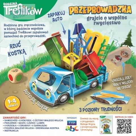 Gra zręcznościowa przeprowadzka z rodziną treflików Mistakos Trefl 02071