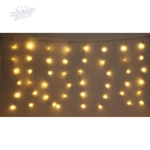 LAMPKI CHOINKOWE KURTYNA ŚWIETLNA ZEW/WEW 240 LED 600X60CM Z PILOTEM CIEPŁY BIAŁY