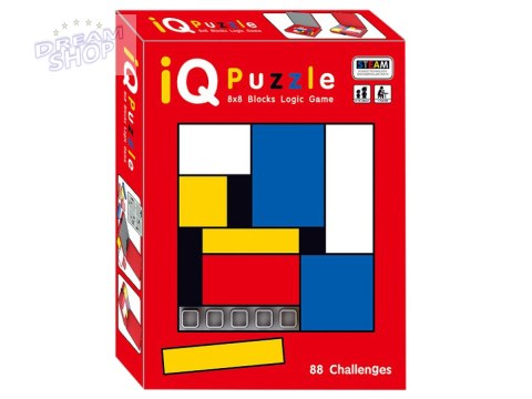 Logiczna gra zręcznościowa IQ Puzzle, Układanka, Łamigłówka, Kolorowe klocki