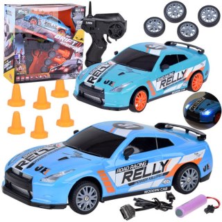 Samochód zdalnie sterowany do driftu AUTO drift pilot RC pachołki RC0697