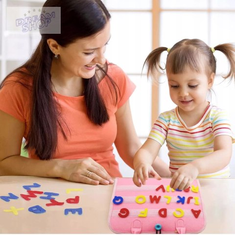 Tablica manipulacyjna książka filcowa edukacyjna składana dla dzieci F43