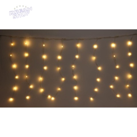 LAMPKI CHOINKOWE KURTYNA ŚWIETLNA ZEW/WEW 120 LED 300X60CM Z PILOTEM CIEPŁY BIAŁY