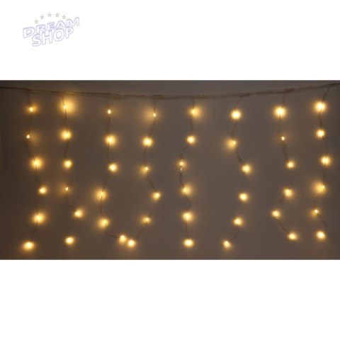 LAMPKI CHOINKOWE KURTYNA ŚWIETLNA ZEW/WEW 400 LED WW 200X200CM Z PILOTEM CIEPŁY BIAŁY