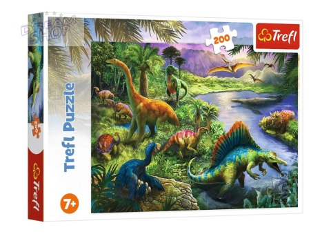 Puzzle 200 el. Drapieżne Dinozaury Trefl 13281