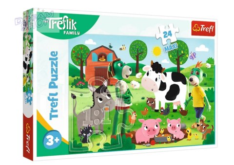 Puzzle 24 Maxi Rodzina Treflików Trefliki na wsi Trefl 14361