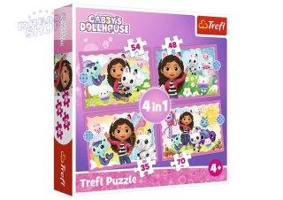 Puzzle 4w1 Przygody Gabi Trefl 34620