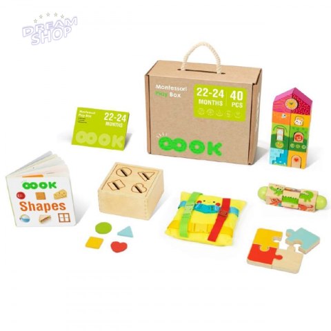 TOOKY TOY Box Pudełko XXL Montessori Edukacyjne 7w1 Sensoryczne 22-24 Mies