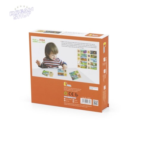 VIGA Puzzle Logiczne ze Zwierzętami Układanka VIGA Puzzle Logiczne ze Zwierzętami Układanka