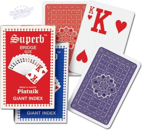Karty standard "Ogromne indeksy" PIATNIK Karty standard "Ogromne indeksy" PIATNIK