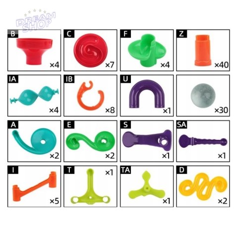 WOOPIE Kulodrom Tor Kulkowy Zestaw Spirala 113 el. WOOPIE Kulodrom Tor Kulkowy Zestaw Spirala 113 el.