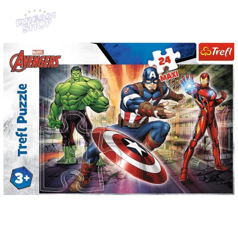 Puzzle - "24 Maxi" - W świecie Avengersów Trefl 14321 Puzzle - "24 Maxi" - W świecie Avengersów Trefl 14321