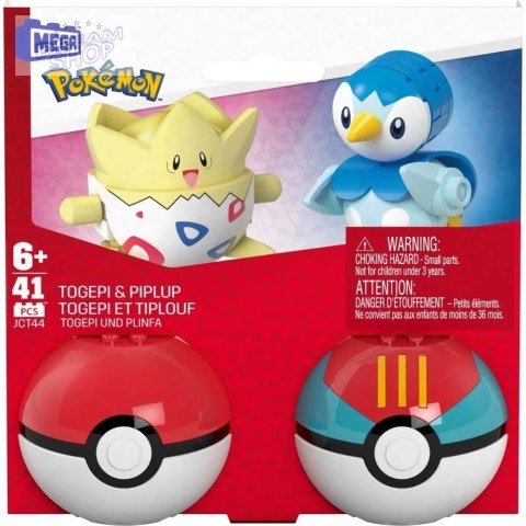 Mega Pokemon Pokeball Togepi i Piplup JCT44 Mega Pokemon Pokeball Togepi i Piplup JCT44