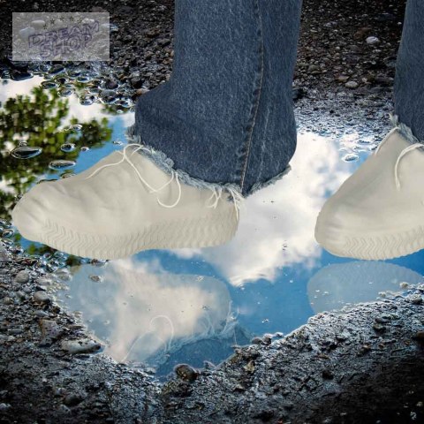 Ochraniacze na buty wodoodporne kalosze M szare Ochraniacze na buty wodoodporne kalosze M szare