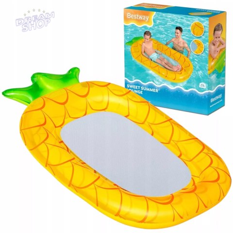 Materac dmuchany do pływania dno siatka dla dzieci ananas Bestway 43644A Materac dmuchany do pływania dno siatka dla dzieci ananas Bestway 43644A